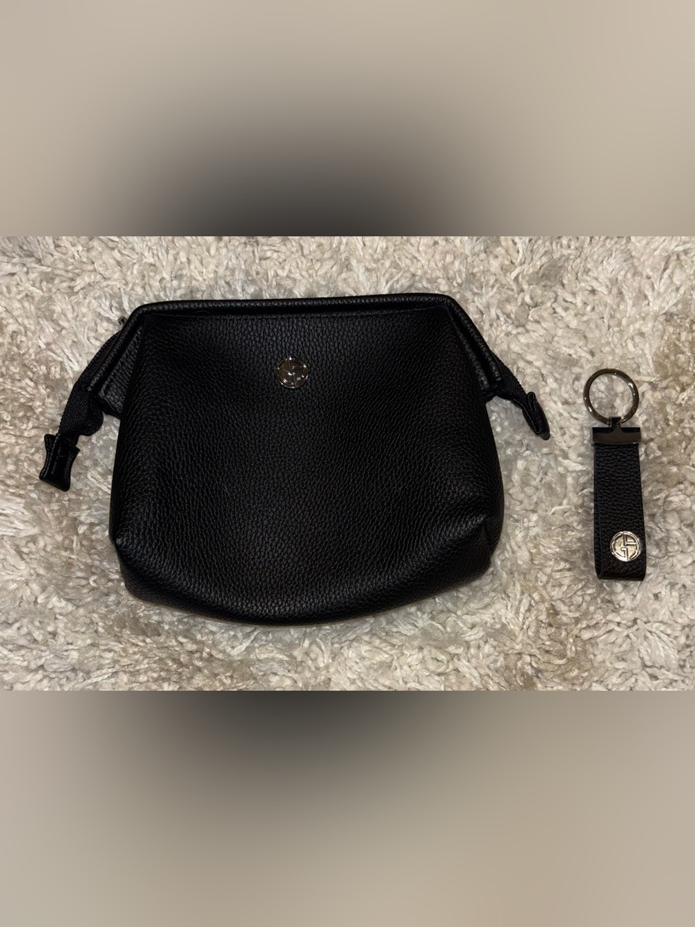 Giorgio Armani Business Class Amenity bag w/ Key Chain
